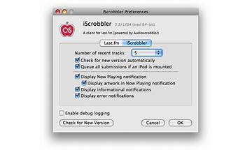 iScrobbler for Mac - Download it from Habererciyes for free